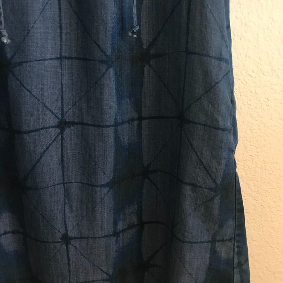 Chelsea Theodore Chambray Ruffle Sleeveless Dress - Picture 5 of 6